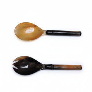 ชุดมีดฮอร์นธรรมชาติเครื่องมือเสิร์ฟผักผลไม้แบบแมนนวลเครื่องมือห้องครัว - Product Image 1