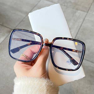 Lunettes anti-lumière bleue D Brand Square PC Frame unisexe, verres plats anti-UV, design tendance - Product Image 2