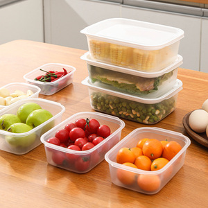 Transparent Refrigerator Storage Box Large Size Airtight Food Container For Fruits Vegetables Kitchen Organization - Product Image 2