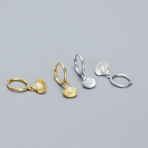 Vente en gros de bijoux en argent sterling 925, perles d'eau douce, boucles d'oreilles en or vermeil 18 carats pour femmes - Product Image 3