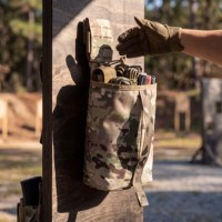 Pochette tactique de chasse MOLLE à cordon de serrage pour chargeur, sac banane étanche réglable pour ceinture