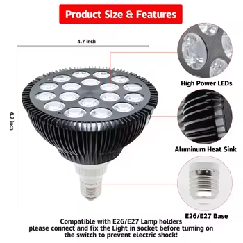 Hot Selling Beauty Tool Skin Care Red Light LED Bulb Infrared  Therapy  Device  for Body Pain Relief Home Use