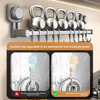 Crochets de cuisine à ventouse sans perçage, adhésifs puissants, multi-usages pour l'organisation des ustensiles de cuisine