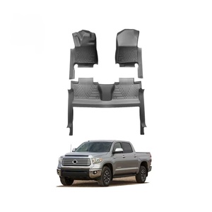 Tapis de sol de voiture 5D en caoutchouc TPE écologique, imperméable et antidérapant, sur mesure, 3 pièces pour Toyota Tundra 2014-2021 - Product Image 2