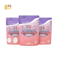 Sacs d'emballage alimentaire personnalisés, sacs en Mylar imprimés, sacs d'emballage en plastique, sachets refermables anti-odeur à fond plat