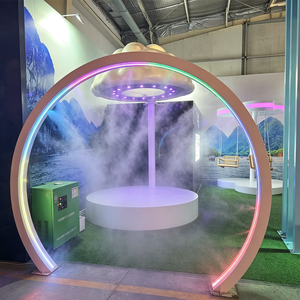 Portable Stainless Steel LED Landscape <strong>Mist</strong> <strong>Gate</strong> 185W High Pressure Electric Spraying <strong>Mist</strong> Arch Mute Noise for Plaza Event - Product Image 3
