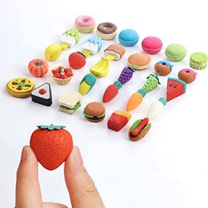 Gomme à effacer promotionnelle en caoutchouc TPR 3D de haute qualité, motifs animaux de dessin animé et fruits, personnalisable avec logo OEM, pour l'école - Product Image 3