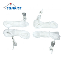 56740 #   Tente de camping en nylon blanc camouflage double couche 4x4 mètres avec cordes d'ancrage - Marque Sunrise, toutes saisons