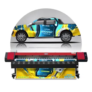 Impressora de grande formato de 3.2m, impressora de quatro cores ecológica solvente plotter com sistema de auto-colisão, impressora digital solvente, impressora de tinto