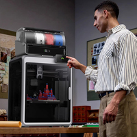 Imprimantes 3D de bureau K2 Pro Combo en plastique, imprimante 3D chinoise de haute précision avec une vitesse allant jusqu'à 600 mm/s