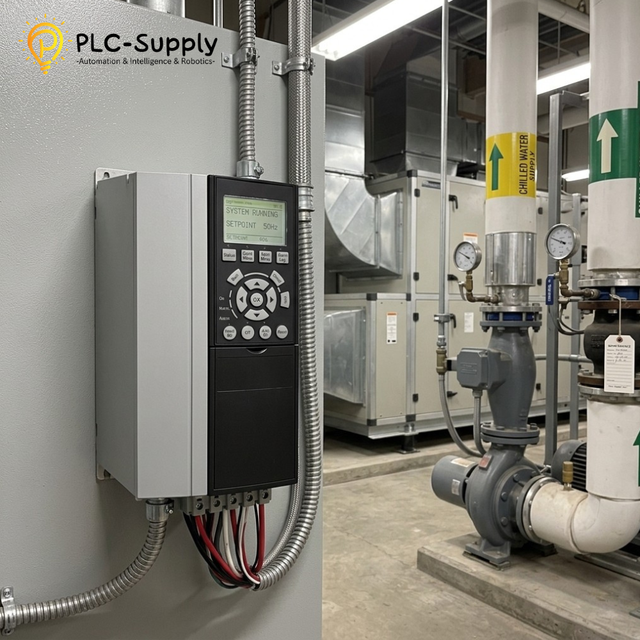 FC-202P5K5T4 5.5kW 7.5HP 380V-480V AC Variable Speed Drive Industrial VFD HVAC AQUA Drive for Pump and Fan Process Automation