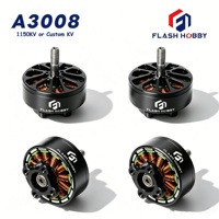 Moteur Brushless Outrunner DC Flashhobby A3008 1150KV à Couple Élevé 3S-4S LiPo pour Drone de Course FPV, Avion RC, Ventilateur UAV, Pièces DIY