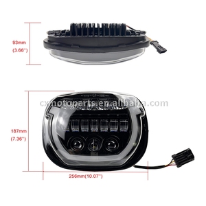 Ensemble de phares de <span class=keywords><strong>moto</strong></span> marqués E Phare LED DRL à faisceau haut/bas pour <span class=keywords><strong>Harley</strong></span> Touring Street Glide FLHX FLHXI FLHXSE FLHXU - Product Image 3