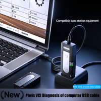 HUBOSWER Super Car Detector PIWIS Herramienta de Diagnóstico Automotriz III con Cable de Datos USB Certificado Push-Pull Auto-Bloqueante