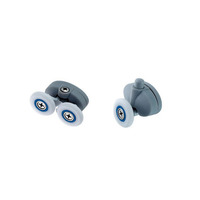 Accessoires de quincaillerie pour portes coulissantes : Roulettes de porte de douche en nylon, roulettes pour portes de douche en verre