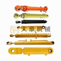 Cylindre hydraulique de haute performance pour bras de pelle et godet d'excavatrice robuste