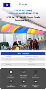Canbest Fiw P2.5 kapalı 8320X480Mm 27.29 X1.57Ft Spbe su taksi belibelize'de Led ekran Video duvar paneli - Product Image 3