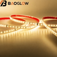 Lampu Strip LED 120LED/M 2835 AC220V 10W/M 8mm 25/50 Papan Tembaga IP65 Tahan Air Lem 10cm Potong Multi CCT Outdoor