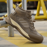 Chaussures de sécurité OEM pour hommes, anti-écrasement, anti-perforation, avec embout en acier, pour le travail en usine, protection des travailleurs, résistantes à l'usure, antidérapantes, pour l'extérieur