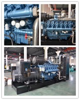 Générateur diesel Weichai Baudouin 16m33 1250kw 1600kva à cadre ouvert avec groupe électrogène silencieux à démarrage automatique 50/60hz alternateur