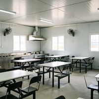 Casa Prefabricada Resistente al Viento y al Fuego, Estructura Ensamblada con Pernos, Instalación In Situ, Dormitorio para Trabajadores de Obras de Construcción