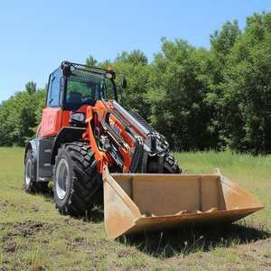 Cargadora de Ruedas Telescópica ER2500T de 2.5 Toneladas, Cargadora Frontal Compacta Articulada para Agricultura y Construcción - Product Image 2