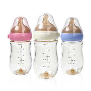 Bouteille d'alimentation <span class=keywords><strong>anti</strong></span>-<span class=keywords><strong>colique</strong></span> à large ouverture de 160 ml/240 ml, <span class=keywords><strong>biberon</strong></span> en <span class=keywords><strong>verre</strong></span> avec tétine pour bébés et tout-petits - Product Image 2