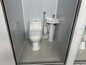 휴대용 이동식 화장실 야외 2 <span class=keywords><strong>in</strong></span> 1 조립식 컨테이너 WC 더 블룸 - Product Image 3