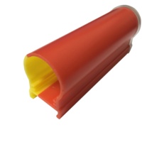 Personnalisé acrylique led bande couverture coque rouge barre affichage sinage plastique tube tuyau boîtier profil bleu vert blanc orange