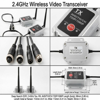 Émetteur-récepteur sans fil AHD pour voitures, fourgons, bus, camions, caméra 1080P, kit sans fil de vision panoramique