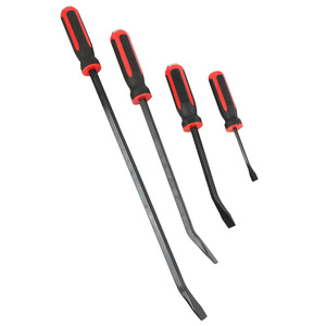 Barre <span class=keywords><strong>de</strong></span> levier à pointe coudée Barre <span class=keywords><strong>de</strong></span> levier à usage intensif avec poignée à capuchon antidérapant pour soulever des objets mobiles indiscrets - Product Image 1