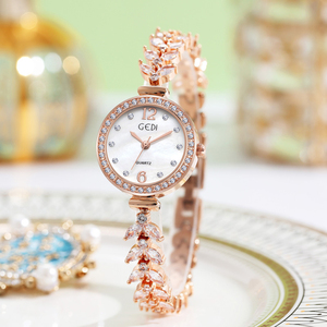 Affordable Luxury Starry Sky Fish Tail Women's <b>Watch</b> Mother of <b>Pearl</b> Dial Full Diamond Women's <b>Watch</b> - Product Image 2