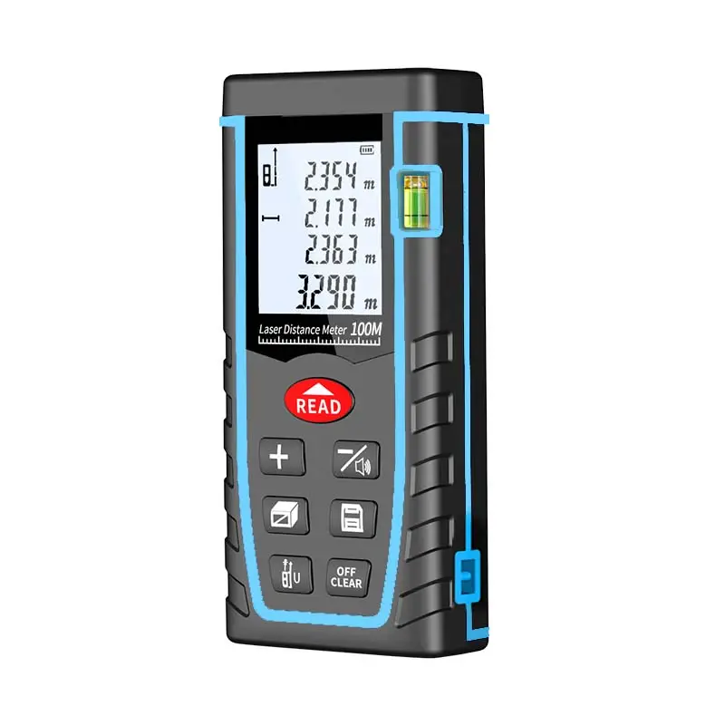 Distancemètre Laser électronique numérique portable 100M règle infrarouge ruban à mesurer avec zone à bulles/dispositif de Volume outil de test