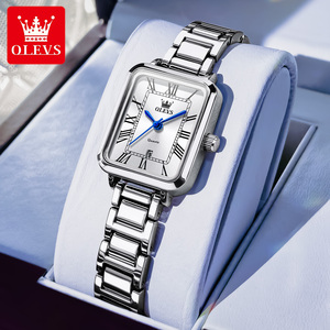 <span class=keywords><strong>Reloj</strong></span> de Negocios para <span class=keywords><strong>Mujer</strong></span> OLEVS 5641, Elegante, Cuadrado <span class=keywords><strong>Pequeño</strong></span>, Correa de Acero Inoxidable, Resistente al Agua 30M, <span class=keywords><strong>Reloj</strong></span> Inteligente de Cuarzo - Product Image 5