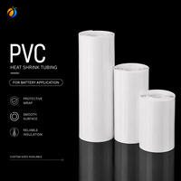 Guaina Termorestringente in PVC Bianco di Alta Qualità per Batterie 18650, 26650, 26700 e Pacchi Batteria agli Ioni di Litio