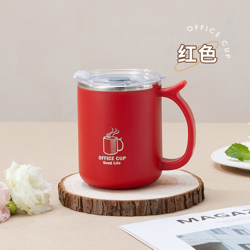 Épaissi 500ml [couvercle transparent] rouge
