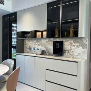 Dining Room Sideboard with Drawers and <b>Cabinets</b> <b>Wooden</b> Buffet <b>Cabinet</b> for Kitchen Pantry and Living Room Furniture - Product Image 1