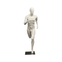 Maniquíes Musculosos Inflables de Cuerpo Completo con Cabeza para Exhibición de Ropa Masculina - Pose de Carrera Original Europea