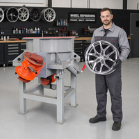Machine à polir les jantes vibratoire avec cuve de 760 mm pour l'aluminium, le polissage miroir des moyeux de voiture, le débavurage et la rénovation en atelier