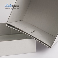 Boîte d'emballage de gâteaux en carton ondulé blanc Offres Spéciales