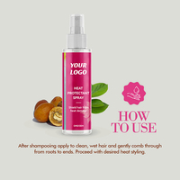 Spray pour cheveux Hrotection thermique personnalisé de 120ml Spray protecteur de chaleur intense