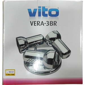 3xE27 Metal <b>Wall</b> Lamp <b>Chrome</b> Finish Indoor <b>Lighting</b> Fixture - Product Image 2