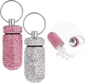 กล่องใส่ยาพกพาแบบกันน้ำ พร้อมพวงกุญแจ สกรีนโลโก้ได้ - Product Image 1