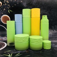 Bouteille sans air sous vide cosmétique en verre de luxe avec bouteille de pompe de lotion sans air en verre de 50ml 100ml 120ml