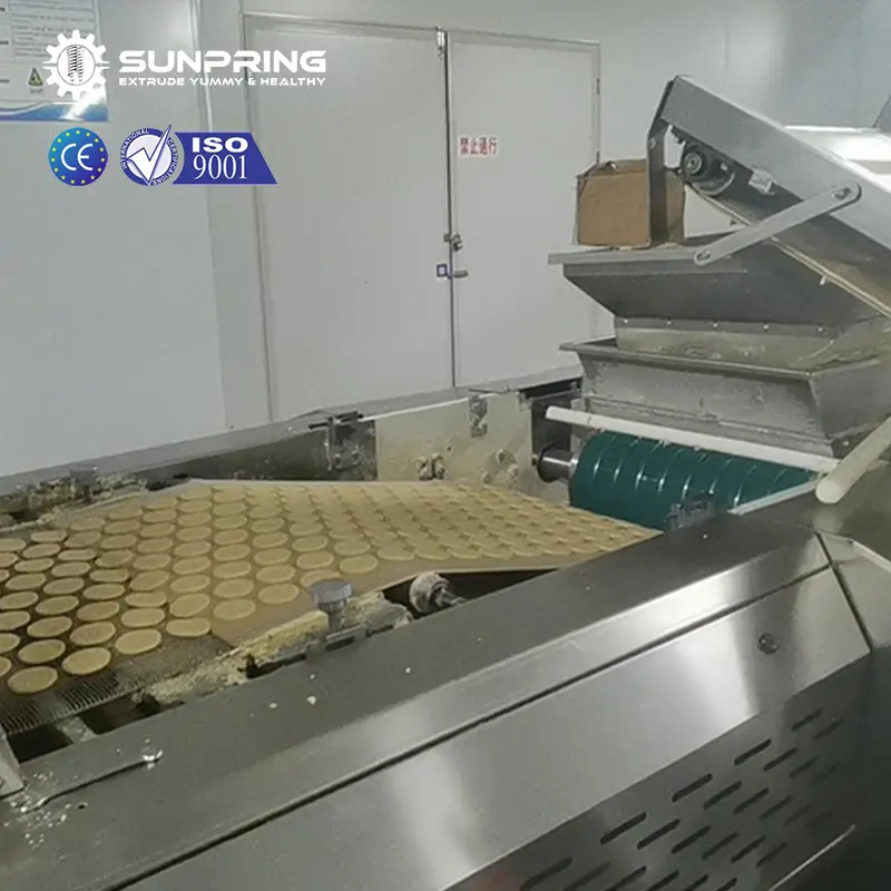 Línea de producción de galletas SunPring de 10 toneladas por día, máquina de galletas, línea de producción de galletas blandas