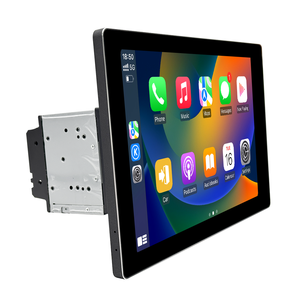 LELV 13.1インチAndroid 14オートカーラジオGPSステレオ1Din/2Dinユニバーサル360度回転マルチメディアプレーヤーDSP Carplay 4G - Product Image 1