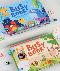 Libro Sensorial de Papel para Niños, Juegos Cognitivos, Juguete Educativo para <span class=keywords><strong>el</strong></span> Desarrollo Temprano de Bebés de 3+ Años, Libro de Pegatinas - Product Image 5