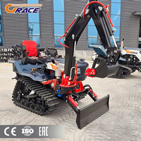 Tracteurs agricoles compacts Grace multifonctionnels diesel 35 CV 50 CV, mini-motoculteur rotatif, cultivateur, tracteur à chenilles pour l'agriculture