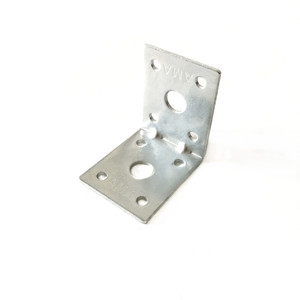 Support d'angle en fer zingué mâle 40x50mm pour meubles, armoires, étagères, connecteur de fixation à angle droit - Product Image 4