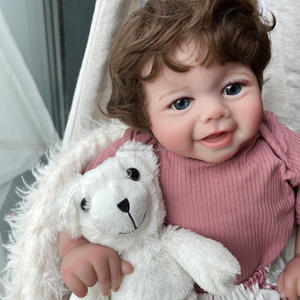 Poupée Vivienne Baby Reborn de 20 pouces pour filles, jouet doux peint à la main pour nouveau-né, poupée de mode <span class=keywords><strong>avec</strong></span> <span class=keywords><strong>cheveux</strong></span> enracinés - Product Image 5